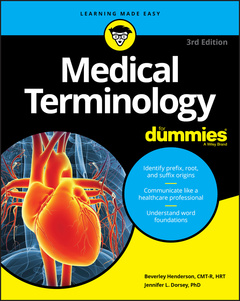 Couverture de l’ouvrage Medical Terminology For Dummies