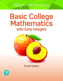 Couverture de l’ouvrage Basic College Mathematics with Early Integers