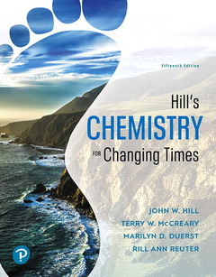 Couverture de l’ouvrage Hill's Chemistry for Changing Times