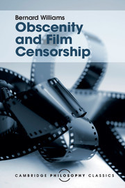 Couverture de l’ouvrage Obscenity and Film Censorship