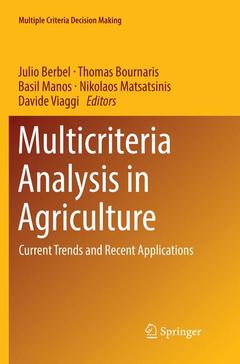 Couverture de l’ouvrage Multicriteria Analysis in Agriculture