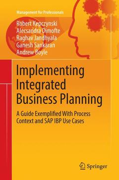 Couverture de l’ouvrage Implementing Integrated Business Planning