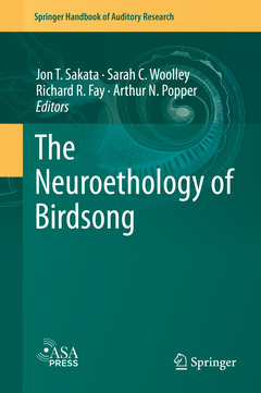 Couverture de l’ouvrage The Neuroethology of Birdsong