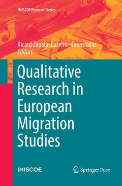 Couverture de l’ouvrage Qualitative Research in European Migration Studies