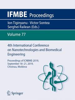 Couverture de l’ouvrage 4th International Conference on Nanotechnologies and Biomedical Engineering