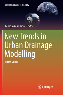 Cover of the book New Trends in Urban Drainage Modelling