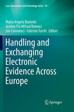 Couverture de l’ouvrage Handling and Exchanging Electronic Evidence Across Europe