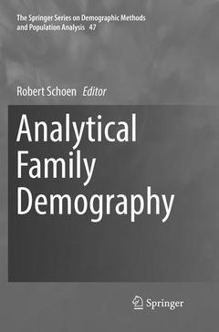 Couverture de l’ouvrage Analytical Family Demography