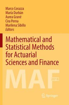 Cover of the book Mathematical and Statistical Methods for Actuarial Sciences and Finance