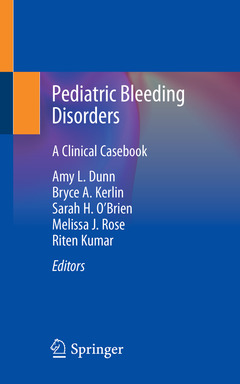 Couverture de l’ouvrage Pediatric Bleeding Disorders