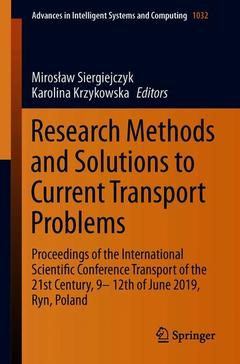 Cover of the book Research Methods and Solutions to Current Transport Problems