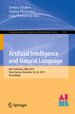 Cover of the book Artificial Intelligence and Natural Language