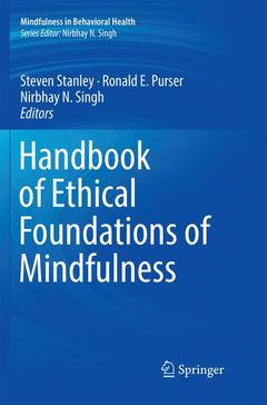 Couverture de l’ouvrage Handbook of Ethical Foundations of Mindfulness