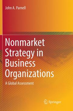Couverture de l’ouvrage Nonmarket Strategy in Business Organizations