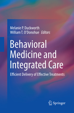 Couverture de l’ouvrage Behavioral Medicine and Integrated Care