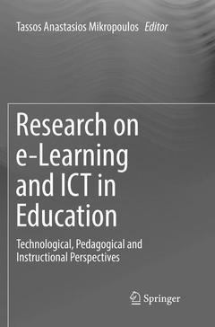 Couverture de l’ouvrage Research on e-Learning and ICT in Education