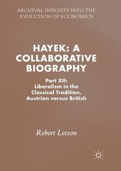 Couverture de l’ouvrage Hayek: A Collaborative Biography 