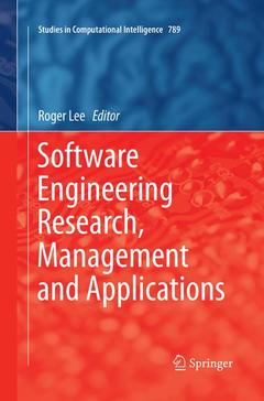 Couverture de l’ouvrage Software Engineering Research, Management and Applications