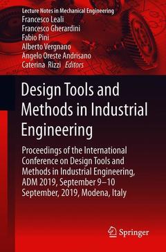 Couverture de l’ouvrage Design Tools and Methods in Industrial Engineering