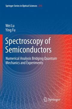 Couverture de l’ouvrage Spectroscopy of Semiconductors