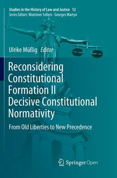 Couverture de l’ouvrage Reconsidering Constitutional Formation II Decisive Constitutional Normativity