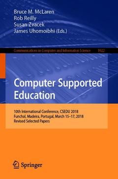 Couverture de l’ouvrage Computer Supported Education