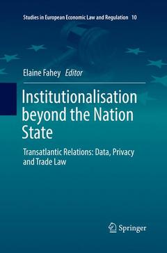Couverture de l’ouvrage Institutionalisation beyond the Nation State