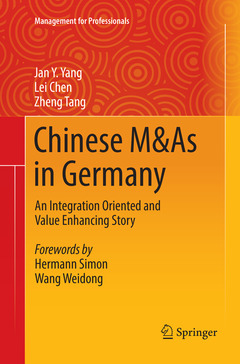 Couverture de l’ouvrage Chinese M&As in Germany