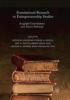 Couverture de l’ouvrage Foundational Research in Entrepreneurship Studies