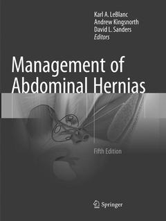 Couverture de l’ouvrage Management of Abdominal Hernias