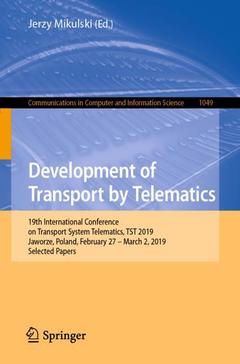 Couverture de l’ouvrage Development of Transport by Telematics