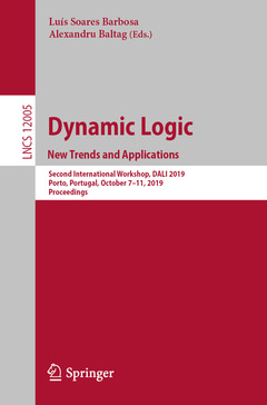 Couverture de l’ouvrage Dynamic Logic. New Trends and Applications