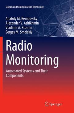 Couverture de l’ouvrage Radio Monitoring