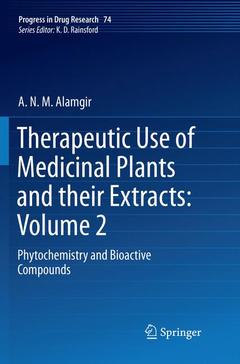 Couverture de l’ouvrage Therapeutic Use of Medicinal Plants and their Extracts: Volume 2