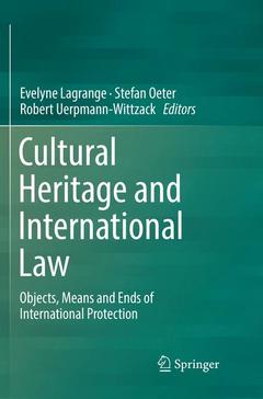 Cover of the book Cultural Heritage and International Law