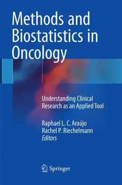 Couverture de l’ouvrage Methods and Biostatistics in Oncology
