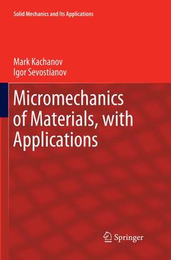 Couverture de l’ouvrage Micromechanics of Materials, with Applications