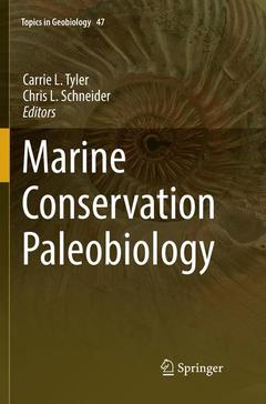 Couverture de l’ouvrage Marine Conservation Paleobiology