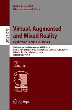 Couverture de l’ouvrage Virtual, Augmented and Mixed Reality. Applications and Case Studies 