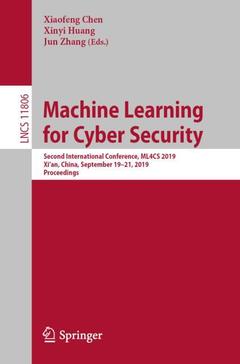 Couverture de l’ouvrage Machine Learning for Cyber Security