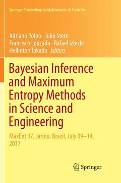 Couverture de l’ouvrage Bayesian Inference and Maximum Entropy Methods in Science and Engineering