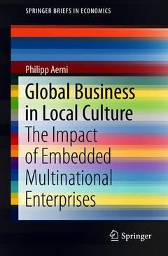 Couverture de l’ouvrage Global Business in Local Culture