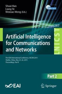 Couverture de l’ouvrage Artificial Intelligence for Communications and Networks
