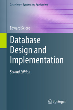 Couverture de l’ouvrage Database Design and Implementation