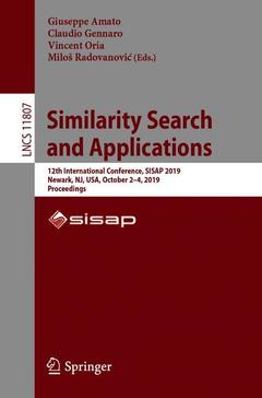 Couverture de l’ouvrage Similarity Search and Applications