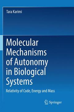 Cover of the book Molecular Mechanisms of Autonomy in Biological Systems
