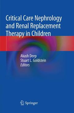Couverture de l’ouvrage Critical Care Nephrology and Renal Replacement Therapy in Children