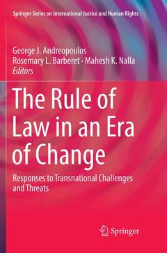 Couverture de l’ouvrage The Rule of Law in an Era of Change