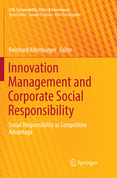 Couverture de l’ouvrage Innovation Management and Corporate Social Responsibility