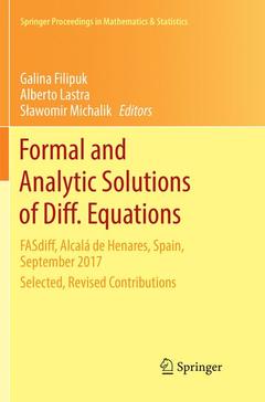 Couverture de l’ouvrage Formal and Analytic Solutions of Diff. Equations 